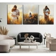 thumbnail image 3 of Jesus Hugging Girl Wall Art Bible Story Canvas Paintings Religious Faith Pictures Wall Decor God Christian Posters Prints for Kids Room Church Home Decoration Unframed, 3 of 6