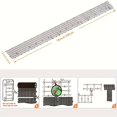 thumbnail image 2 of 6.5ft Cat Scat Mat With Spikes, Prickle Strips Network Digging Stopper Outdoor Spike Deterrent Mat With 4 Garden Staples, 78 Inch X 5.2 Inch, 2 of 4