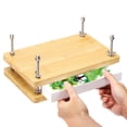 thumbnail image 1 of Wooden Book Press, 11.5x7.9Inch Portable Bamboo Book Press Bookbinding Machine Tool Kit One Layer, Wood, 1 of 6