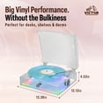 thumbnail image 4 of Victor VHRP-1404 Mystic All-in-One Bluetooth Record Player with AudioStream and Built-in Speakers, 4 of 8