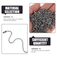 thumbnail image 2 of Miangastore Dog Tags Matching Chain Silver 100Pcs 4.7X0.09In, 2 of 9