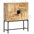 thumbnail image 3 of vidaXL Highboard 31.5"x11.8"x39.4" Solid Mango Wood, 3 of 7