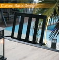 thumbnail image 3 of Sophia & William 3 Peices Patio Bistro Set Metal Dining Chairs with Round Table - Black, 3 of 6