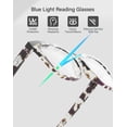 thumbnail image 4 of 3-Pack Women Reading Glasses with Blue Light Blocking and Anti-Glare Features +2.50, 4 of 7