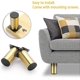 thumbnail image 5 of Furniture Legs 4pcs 10cm Stainless Steel Furniture Legs for Chairs Table Cabinet Desk Sofa Furniture Legs with Screws Easy Assembly Round Gold, 5 of 5