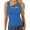 Blue, variant on Tank Tops for Women Ladies Sleeveless Crew Neck Spaghetti Strap Classic Fit Padded Dressy Casual Shirts Plus Size Breathable Casual Streetwear Resort Casual Shirts,Black,S