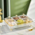 thumbnail image 3 of GUOOL Assiette à Fruits, Plats de Service Amovibles, Bols de Service Divisés, Contenant de Service pour Blanc, 6 Compartiments, 3 of 8