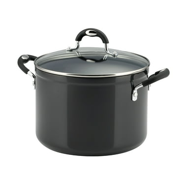 Tramontina 8 Qt Style Gray CERAMIC Covered Stock Pot