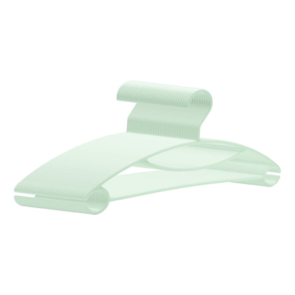 Unique Bargains Plastic Non-Slip Hangers Space Saving Clothes Hangers 30 Packs Light Green