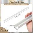 thumbnail image 2 of 6Pack Cabinet Door Protector, 18" x 1/2" Edge Guard Slip-on Drawer Edge Protector for 5/16"- 1/2" Thick Kitchen Cabinets Door, White, 2 of 6