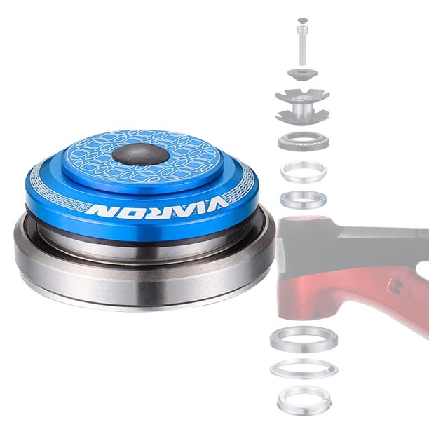 Rodamientos Auriculares Mecanizado de Precisión Aleación de Aluminio Aleación de Doble Rodamiento Accesorio para Bicicletas Auriculares Azul DYNWAVEMX Auriculares de bicicleta