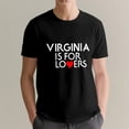 thumbnail image 3 of Virginia Is For The Lovers T-Shirt, OdeJous Funny T-Shirt Black, S, 3 of 5