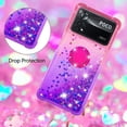 thumbnail image 5 of Slim Phone Case for Xiaomi Poco X4 Pro, Shiny Bling Quicksand Effect TPU Bumper Case with Four Corners Protection Cover for Xiaomi Poco X4 Pro, Pink Purple, 5 of 14