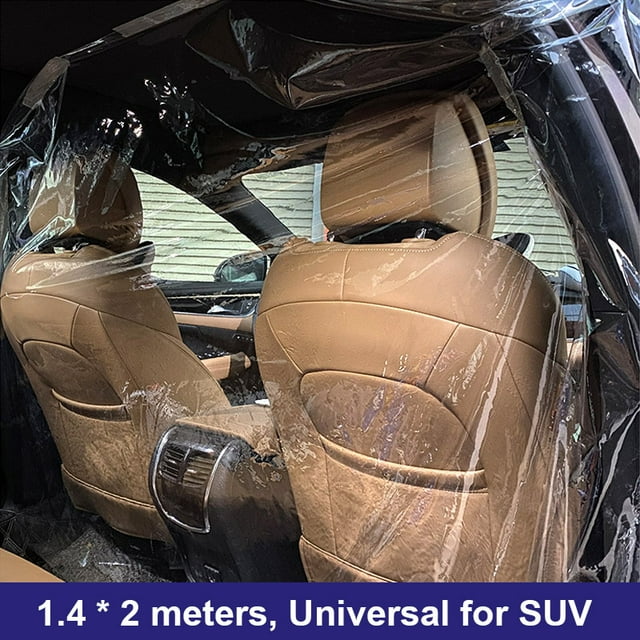 Car Safety Partition Screen PE Protection Film for Uber SUV Taxi Driver
