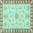 thumbnail image 1 of Ahgly Company Indoor Square Oriental Light Blue Traditional Area Rugs, 4' Square, 1 of 4