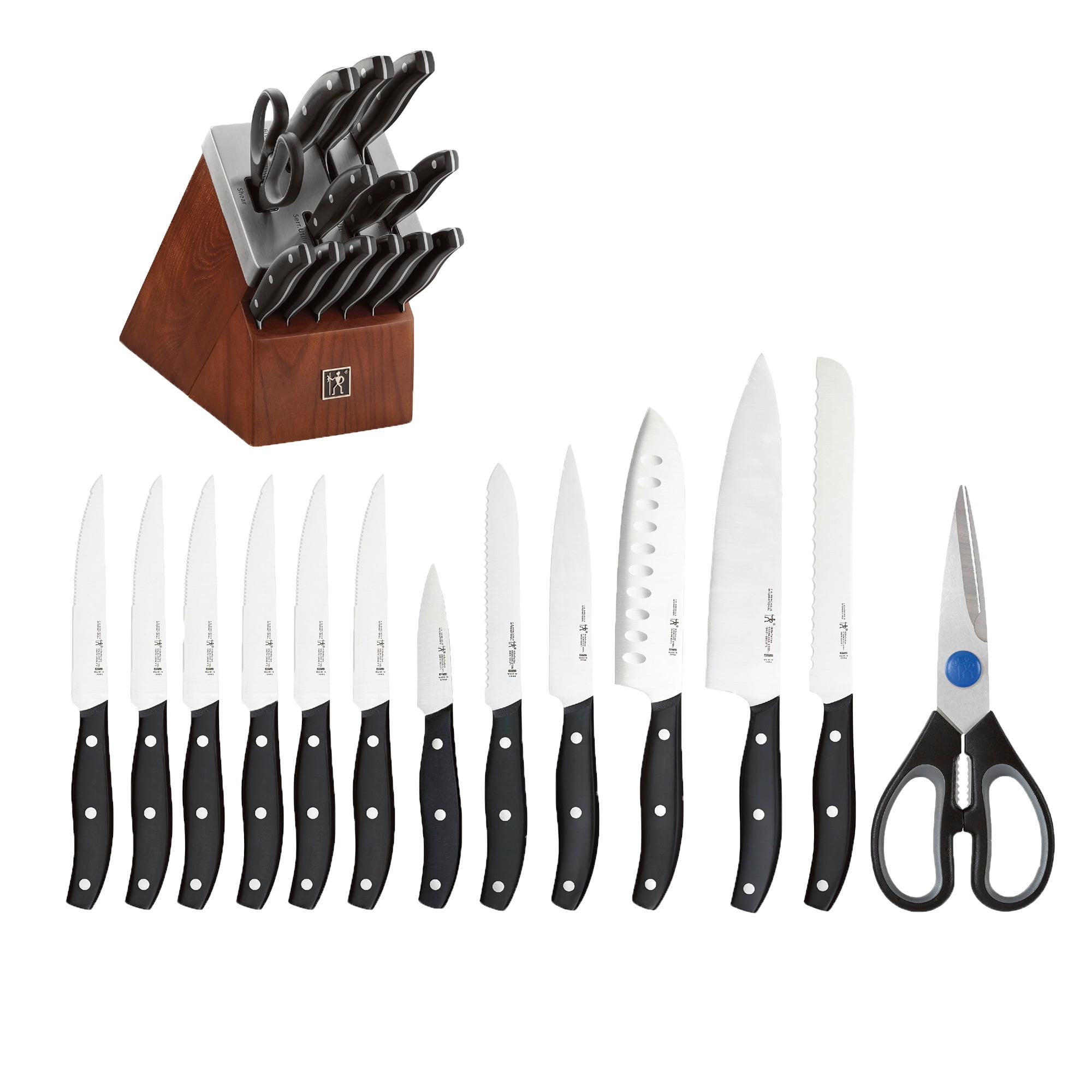 HENCKELS Definition Self-Sharpening Knife Block Set, 14-pc, Black/Stainless  Steel