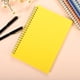 thumbnail image 1 of XmhyTop Paquete de 6 cuadernos en espiral, tamaño A5, con rayas, cubierta de plástico impermeable, 60 hojas/120 páginas, diarios para estudiar y tomar notas, color amarillo, 1 of 3