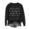 thumbnail image 2 of Meichang Chandails de la Saint-Valentin pour Femmes Sweat-Shirt Graphique Cœur d'Amour Col Rond Décontracté Manches Longues Cadeaux de la Saint-Valentin Pull Sweat-Shirts Liquidation de Printemps, 2 of 4