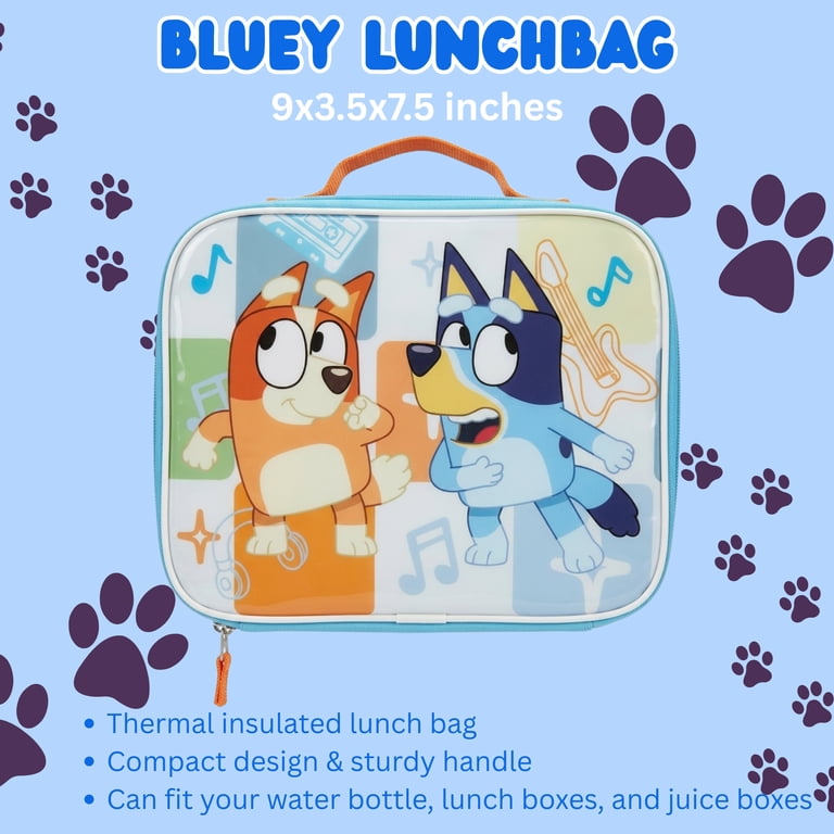 Bluey Lunch Bag with Handle 1Pc, Bluey and Bingo Insulated