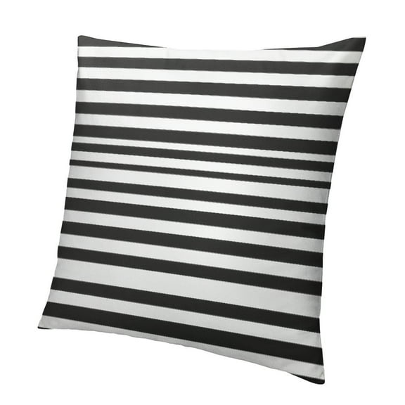 Throw Pillow Cover Colorful Garden Black and White Stripes Modern Decorative Pillow Case Home Decor Square Pillowcase