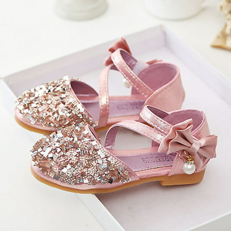 Kids Girls Baby Fashion Princess Dance Leather Casual Single Shoes
