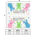 thumbnail image 4 of Spring Easter Bunny Mailbox Cover 25.5x21 Inch, Hello Peeps Post Letter Box Covers, Seasonal Easter Rabbit Magnetic Waterproof Mail Wraps for Outdoor Yard Garden Oversized Mailbox Decor, 4 of 6