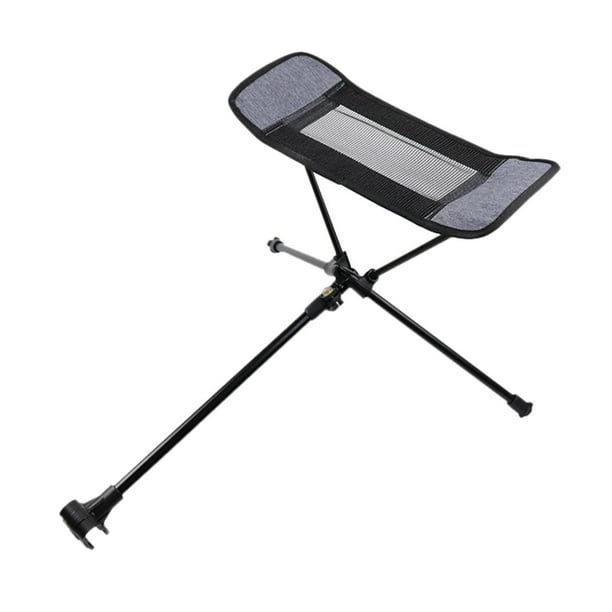Silla Taburete Ultraligero Plegable Silla Reclinable Reposapiés para Jardinería Gris