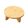 thumbnail image 4 of Soporte para maceta de madera multifuncional redondo decorativo para el hogar, escritorio Diámetro 15.3 cm, 4 of 9