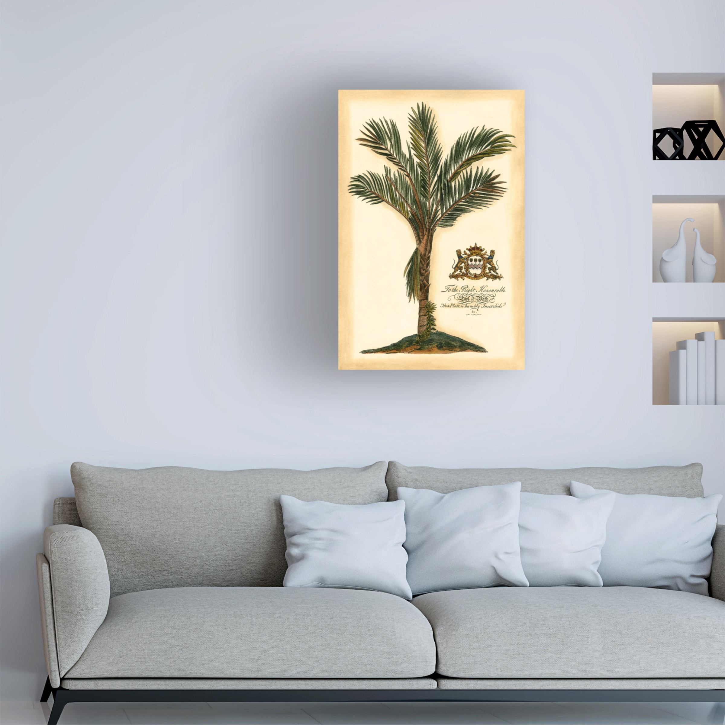Trademark Fine Art Vision Studio British Colonial Palm Iv Canvas Wall Art - 30x47