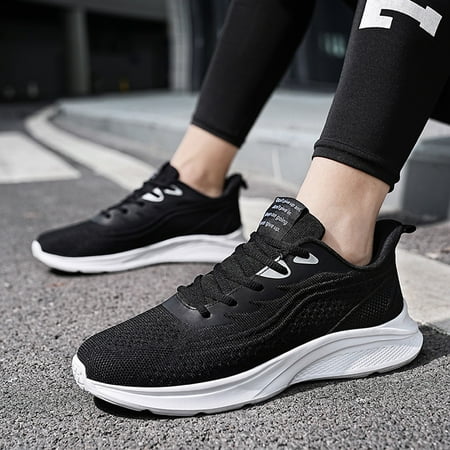 

Aayomet Men Sneakers Wide Mens Shoes Mesh Breathable Lace Up Solid Color Casual Fashion Simple Shoes Running Shoes B 12.5