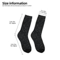 thumbnail image 2 of Honeii Black Glitter Print Children's Colorful Socks,Unisex Kids and Toddlers' Cushioned Sock,Kids Athletic Crew Socks,for Everyday Wear and Sports, 2 of 5