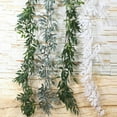 thumbnail image 5 of Clearance Sale! 5.4 ft Artificial Greenery Eucalyptus Garland Faux Willow Leaves Vines in Green for Home Table Runner Wedding Decor, 5 of 6