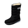 thumbnail image 2 of Botas de nieve de invierno para hombre, botas de moto impermeables de felpa gruesa con plataforma, zapatos cálidos a media pantorrilla Wmkox8yii 123q704, 2 of 9