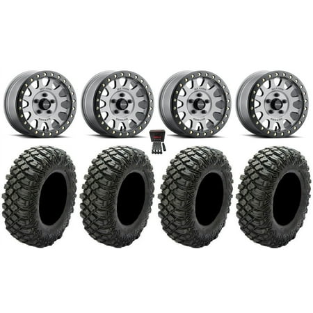 Method 401 Beadlock 15 Wheels Titanium 32 Crawler XG Tires Polaris RZR Turbo R & Pro R Ranger 1500 Xpedition Method 401 Beadlock 15 Wheels Titanium 32 Crawler XG Tires Polaris RZR Turbo R & Pro R Ranger 1500 Xpedition