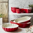 thumbnail image 3 of Henckels Ceramic 8-pc Mixed Bakeware & Serving Set - Cherry Red, 3 of 9