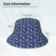 thumbnail image 3 of Fotbe Skull flower tie dye Sombrero Tipo Pescador con Estampado – Sombrero de Sol de Algodón de Moda para Playa, Golf, Pesca, 3 of 6