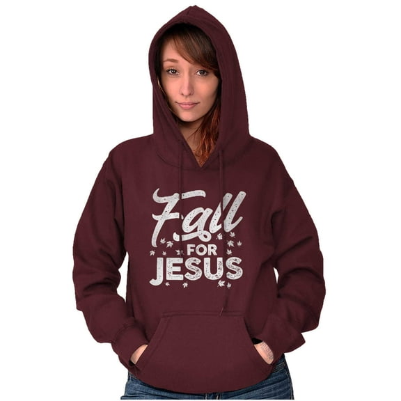 Fall for Jesus Autumn Vibes Hoodie Sweatshirt Women Brisco Brands 2X