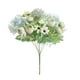 thumbnail image 1 of Flor artificial Tela de seda Ramo de flores falsas Fiesta de boda Fotografía Prop Decoración floral, Blanco verde AweSitey  HA6620-05B, 1 of 6