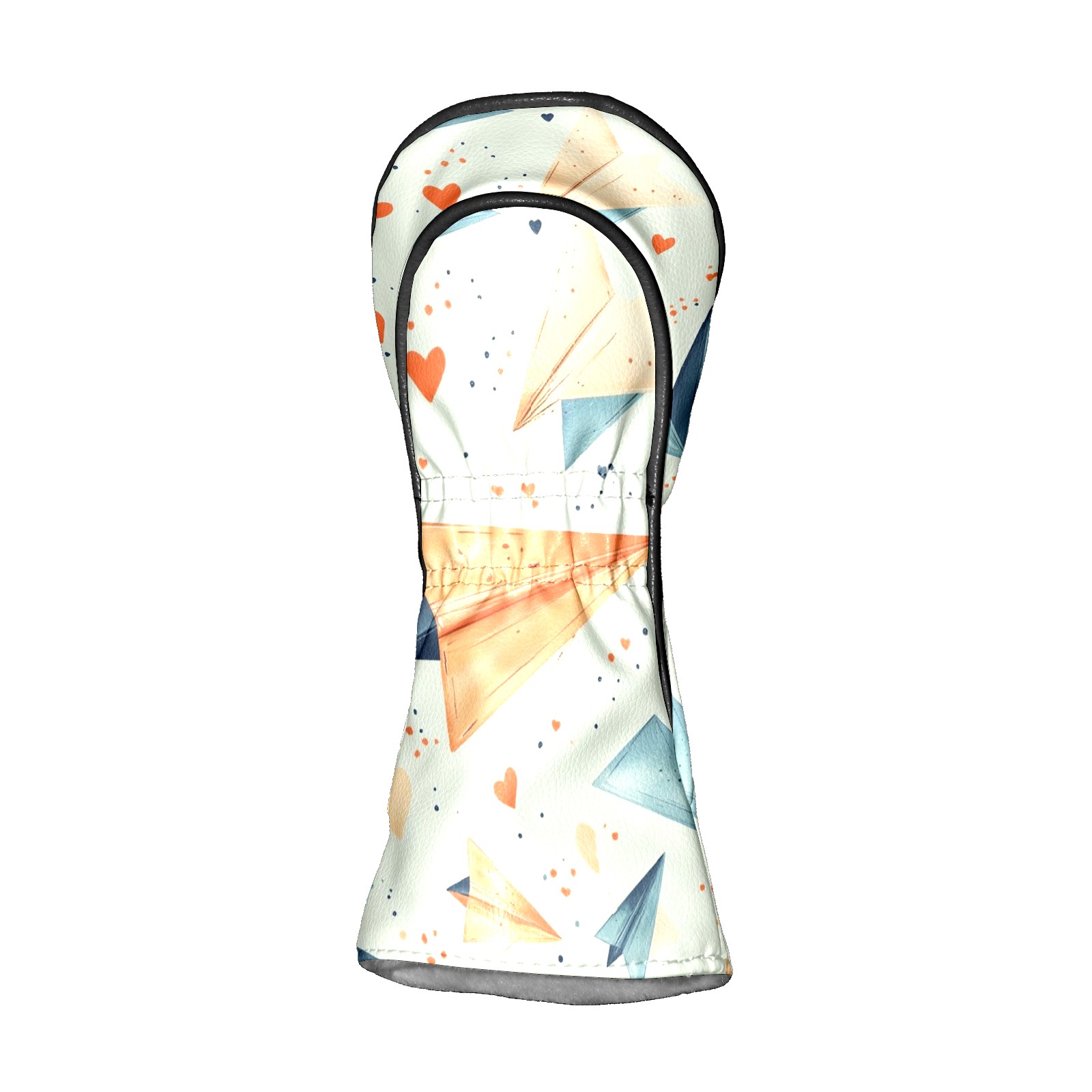 Golf Club Covers PU Leather Waterproof Head Covers for Fairway Woods Hybrids Paper Airplane Unisex Fits Most Brands
