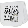 thumbnail image 2 of Inktastic My Big Sister is a Cat Baby Burp Cloth, 2 of 3