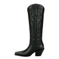 thumbnail image 3 of Justin Boots Womens Rumor Embroidered Snip Toe Pull On Cowboy  Tall Boots, 3 of 5