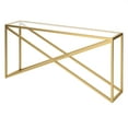 thumbnail image 4 of Henn&Hart 64" Gold Console Table, 4 of 8