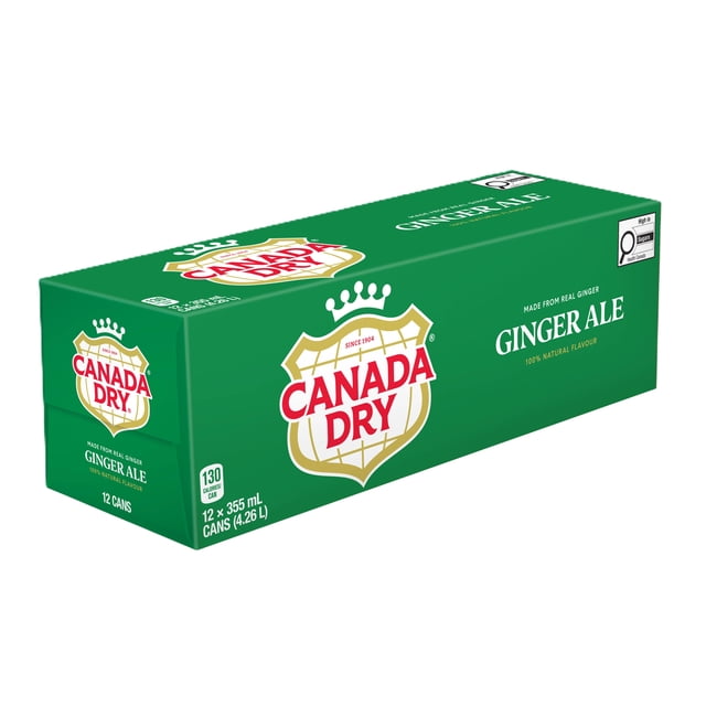 Canada Dry® Ginger Ale 355 mL Cans, 12 Pack