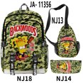 thumbnail image 2 of Cigar  Student Fashion Backpack Crossbody Bag Pencil Case Set Oxford Cloth Backpack, 2 of 6