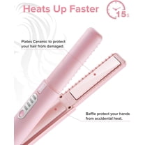 Cordless Mini Hair Straightener,Portable Ceramic Flat Iron with 3 Temp Settings,USB-C Rechargeable & Dual Voltage Ideal for Quick Styling on-The-go for Thin Fine Hair- Heats Up in Seconds