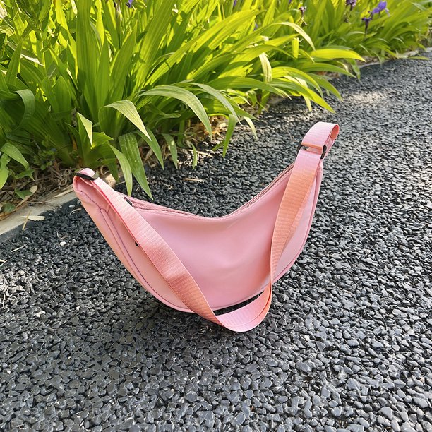 Bolsas De Hombro Bandolera Mujer Casual Crescent Nylon Crossbody Hobos Girls Monedero Rosa Ndcxsfigh Para Estrenar