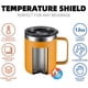 thumbnail image 4 of 12oz Stainless Steel Insulated Coffee Mug with Handle, Double Wall Vacuum Travel Mug, Tumbler Cup with Sliding Lid, Orange, 4 of 4