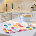 thumbnail image 6 of Yayeee Dish Drying Mat for Kitchen Counter 16"x18" Microfiber Absorbent Pad, Colorful Circles, 6 of 7
