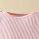 thumbnail image 4 of Odeerbi 0-18 Meses Conjunto Canastilla de Verano Para Niña Traje de Punto Elástico Con Lazo Falda Con Tirantes Cinta Para La Cabeza Conjunto de Tres Piezas Mono Falda Con Cintura Elástica, 4 of 7