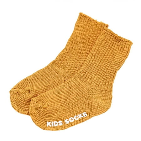 Lavaport Kids Unisex Autumn Winter Thicken Knitted Mid-length Anti-slip (Best Winter Socks For Toddlers)